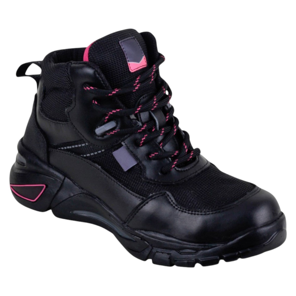 Foto 2 pulgar | Botas Industriales Exterior Piel Color Negro Para Mujer De Rbmove