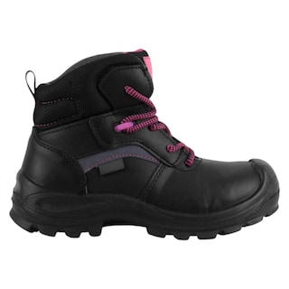 Foto 2 | Botas Industriales Exterior Piel Color Negro Para Mujer De Rbmove