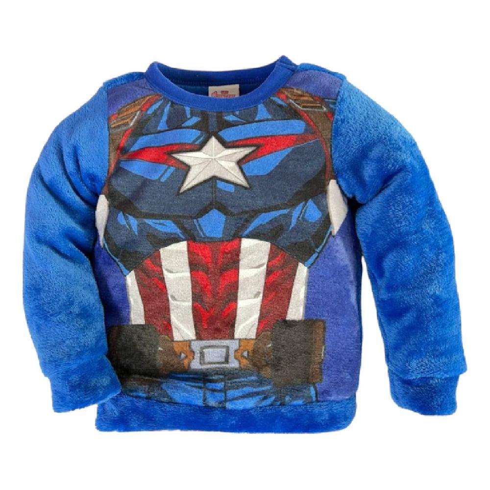 Foto 3 pulgar | Conjunto con Pants Marvel Capitán América color Azul para Niño