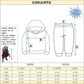 Foto 5 | Conjunto Pants Marvel Capitán América color Azul