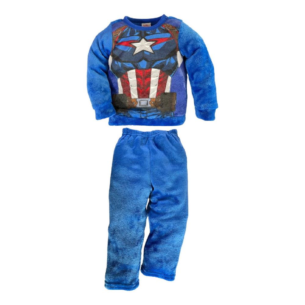 Foto 2 pulgar | Conjunto con Pantalón Marvel color Azul para Niño