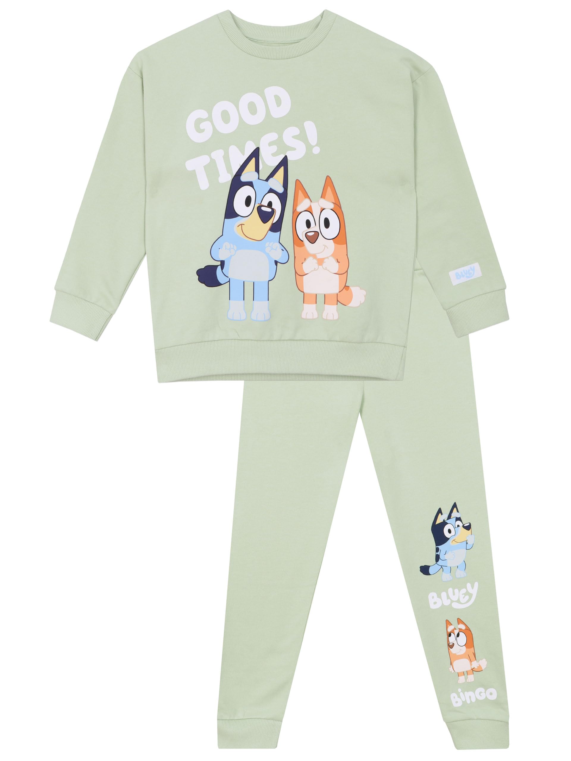 Conjunto De Ropa Bluey, Sudadera Y Pantalones Para Niños De 6 Años, Color Verde - Venta Internacional.