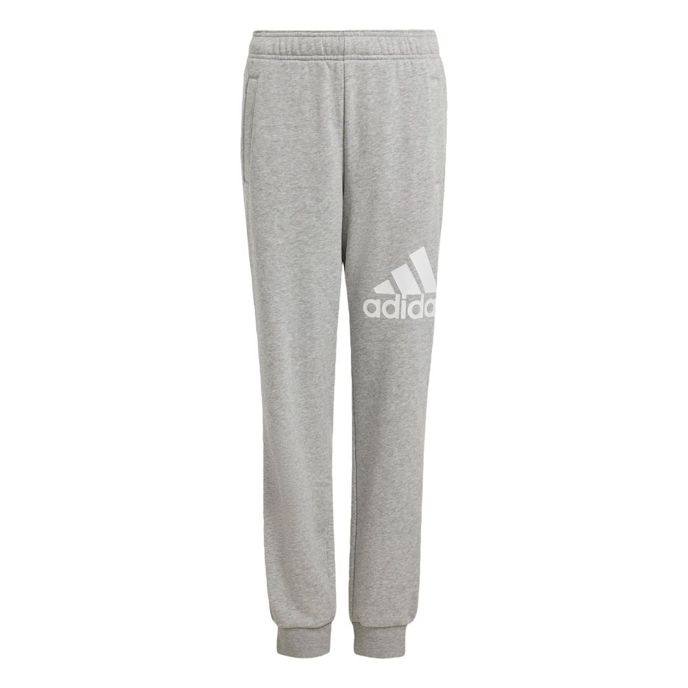 Foto 2 pulgar | Pants Essentials Regular Fit Logo Grande De Algodón Adidas Gris Niños