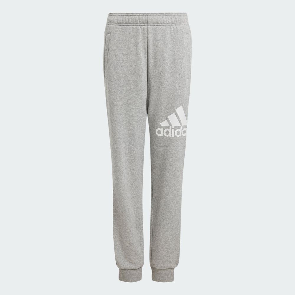 Foto 5 pulgar | Pants Essentials Regular Fit Logo Grande De Algodón Adidas Gris Niños