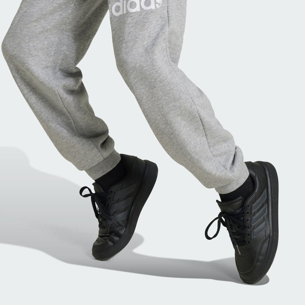Foto 8 pulgar | Pants Essentials Regular Fit Logo Grande De Algodón Adidas Gris Niños