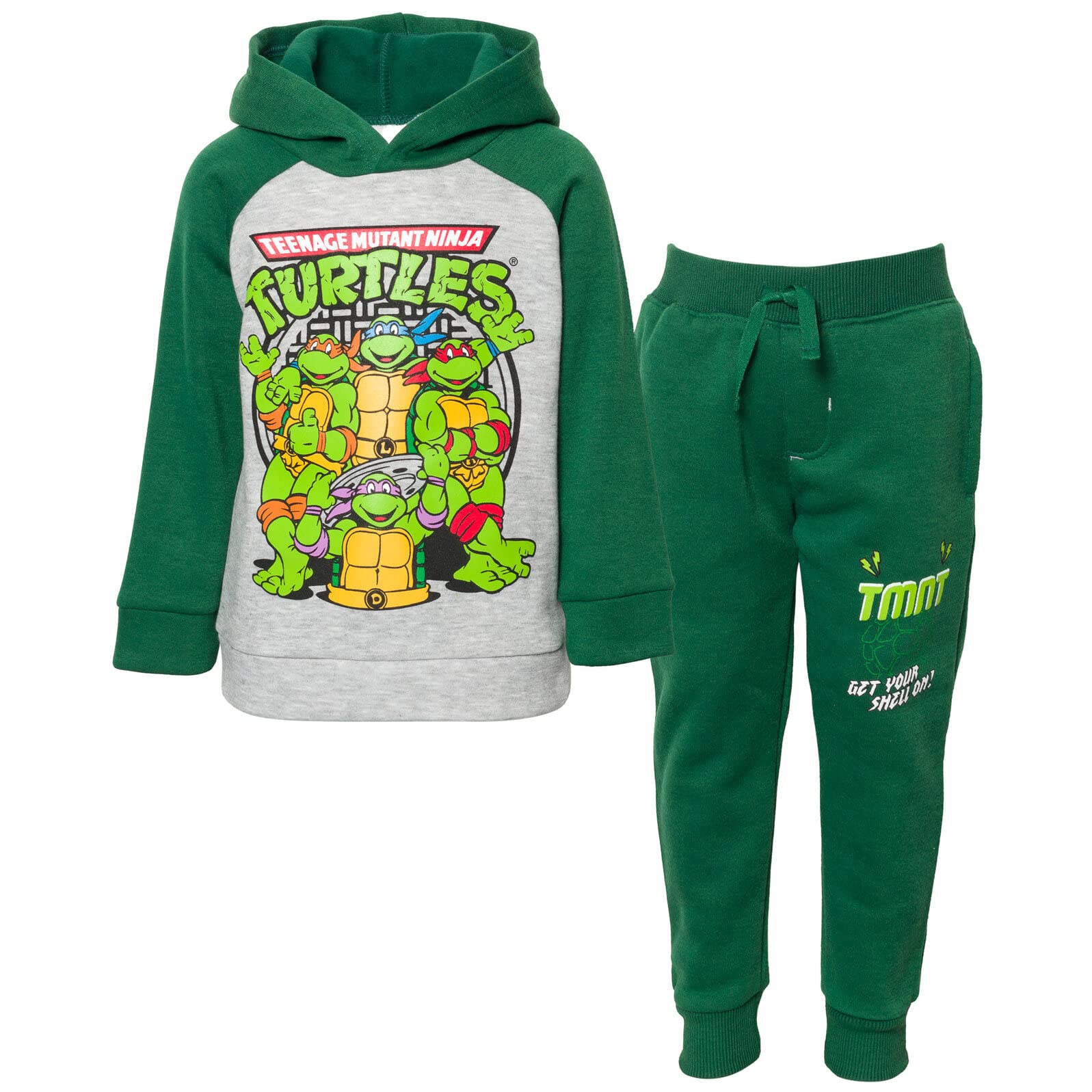 Foto 2 pulgar | Sudadera Con Capucha Y Pantalones Outfit Teenage Mutant Ninja Turtles Para Niños De 6 Años - Venta Internacional.
