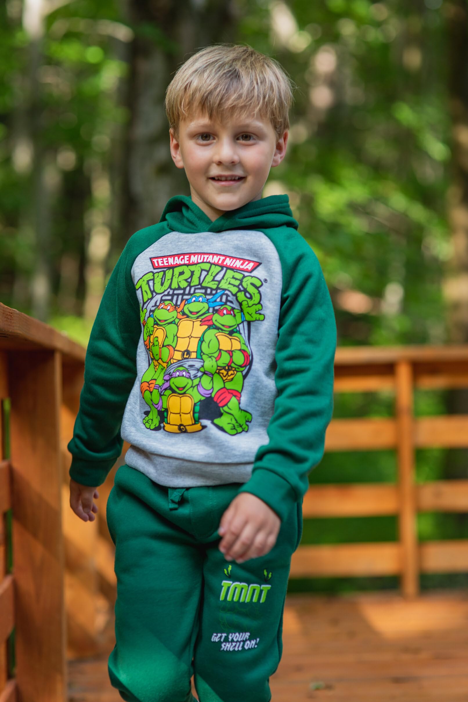 Foto 3 pulgar | Sudadera Con Capucha Y Pantalones Outfit Teenage Mutant Ninja Turtles Para Niños De 6 Años - Venta Internacional.
