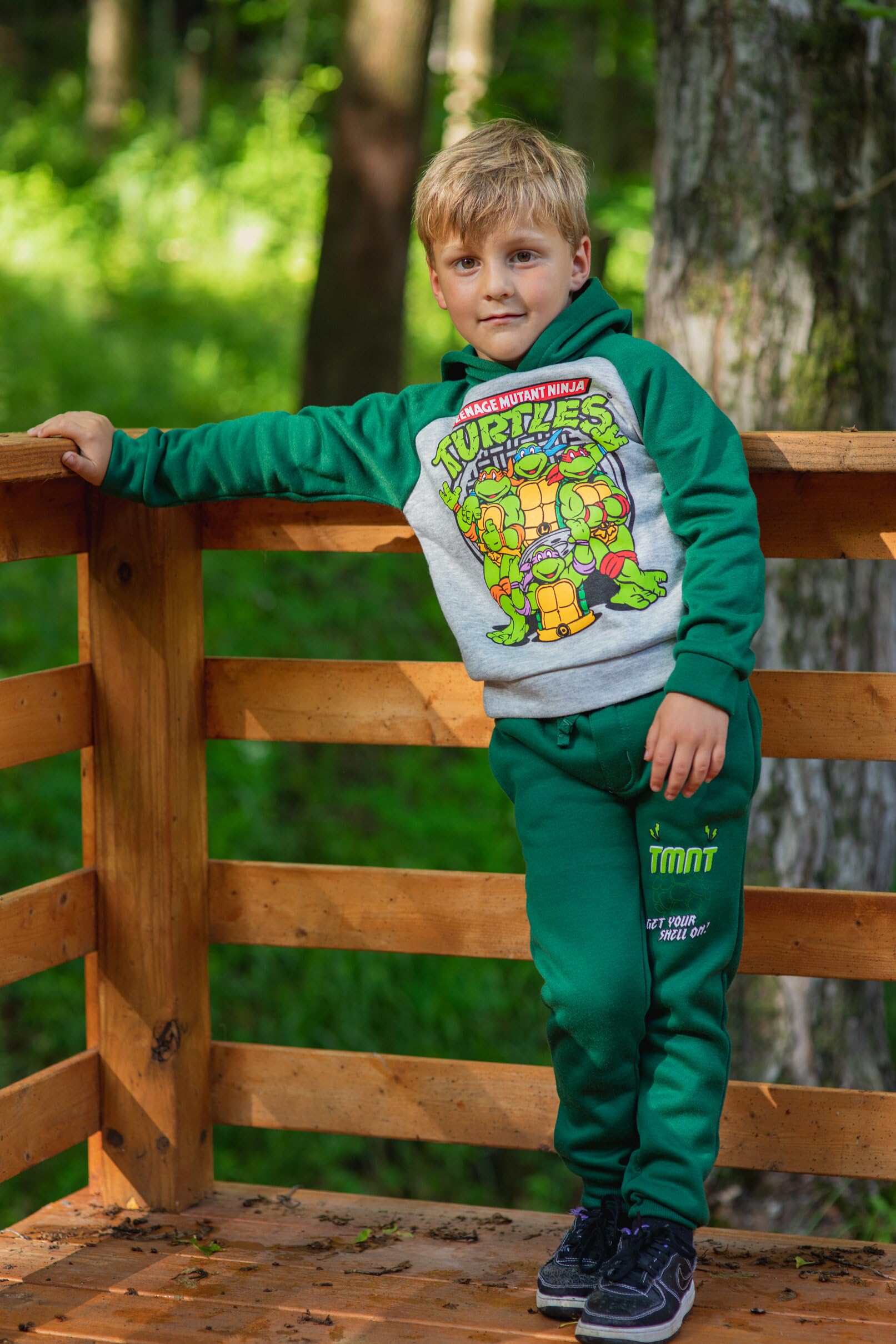 Foto 5 pulgar | Sudadera Con Capucha Y Pantalones Outfit Teenage Mutant Ninja Turtles Para Niños De 6 Años - Venta Internacional.