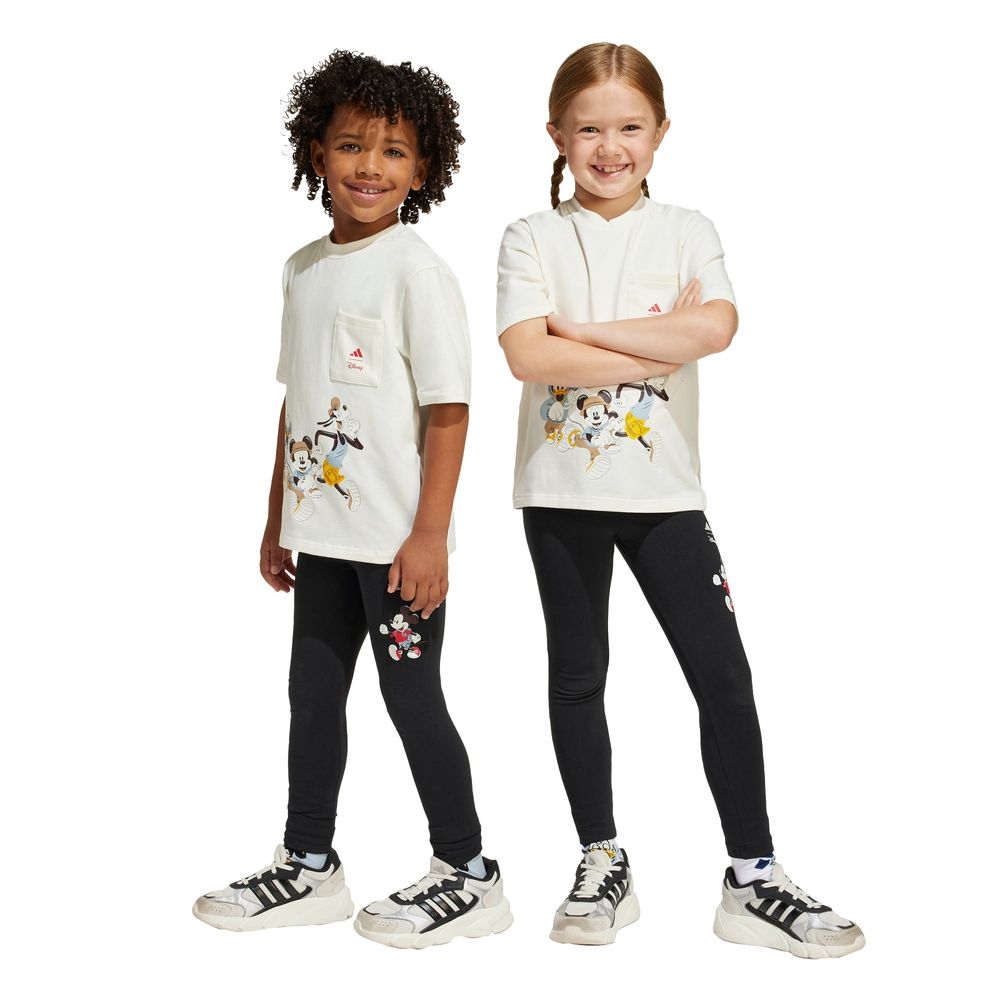 Foto 4 pulgar | Mallas Mickey Mouse Adidas X Disney Kids Adidas Negro Niños