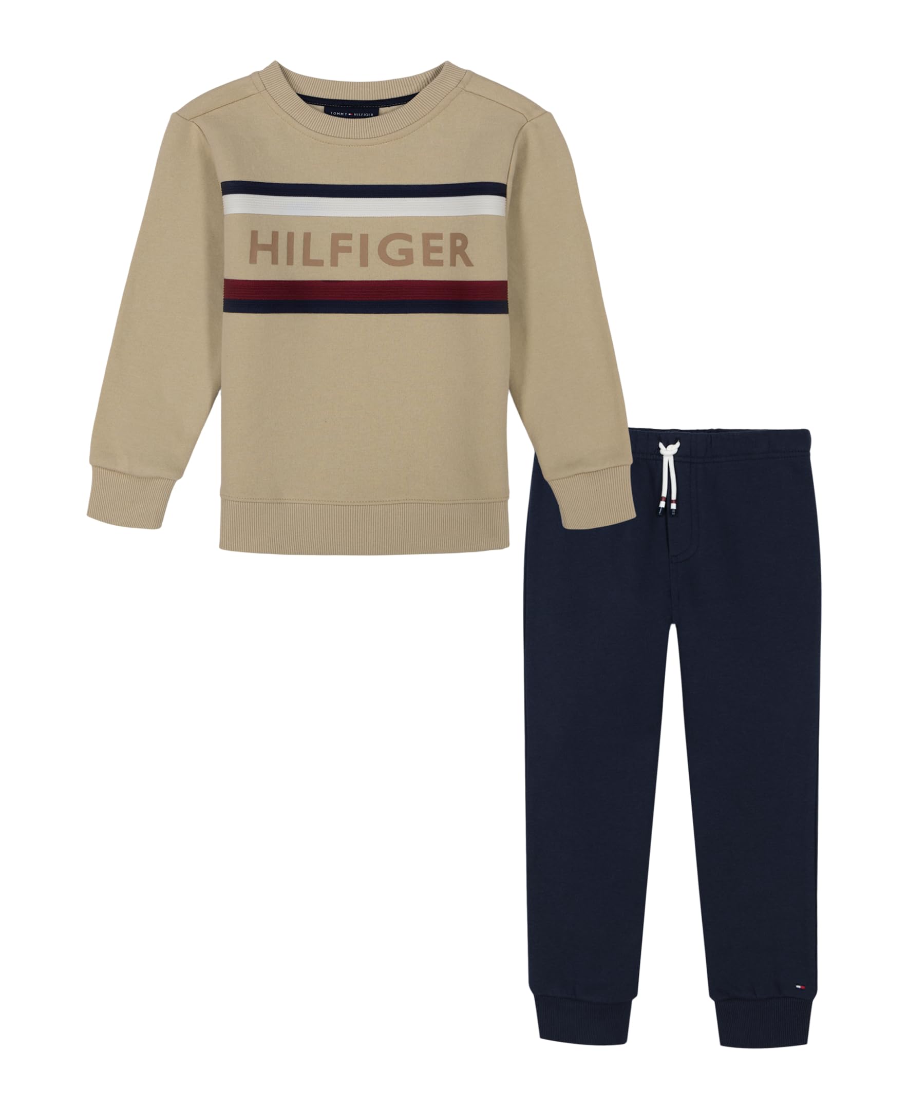 Foto 2 pulgar | Set De Jogging De Punto Tommy Hilfiger Outfit Para Niños, 2 Piezas - Venta Internacional.