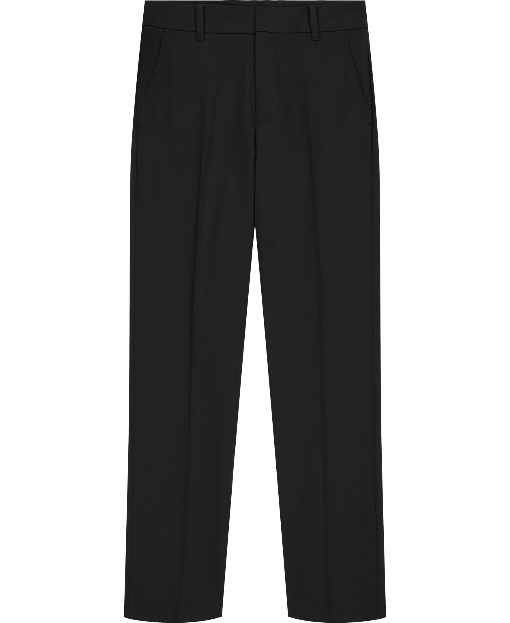 Foto 2 pulgar | Pantalones Tommy Hilfiger Para Niños Con La Parte Delantera Plana, Recto, 12 Años, Negro - Venta Internacional.