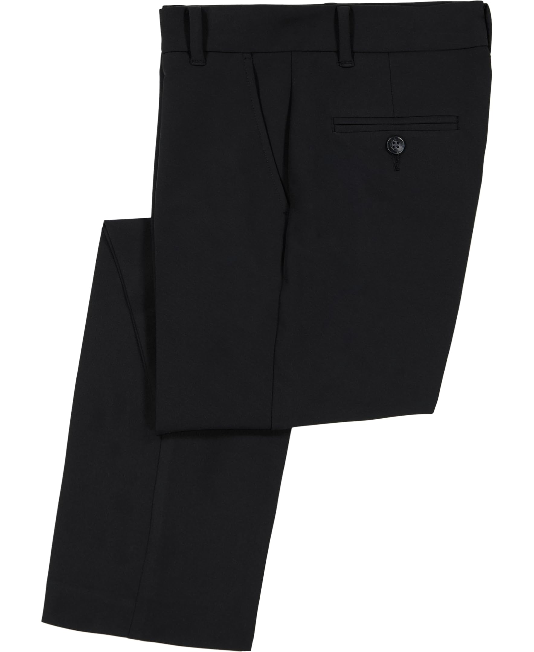 Foto 2 | Pantalones Tommy Hilfiger Para Niños Con La Parte Delantera Plana, Recto, 12 Años, Negro - Venta Internacional.
