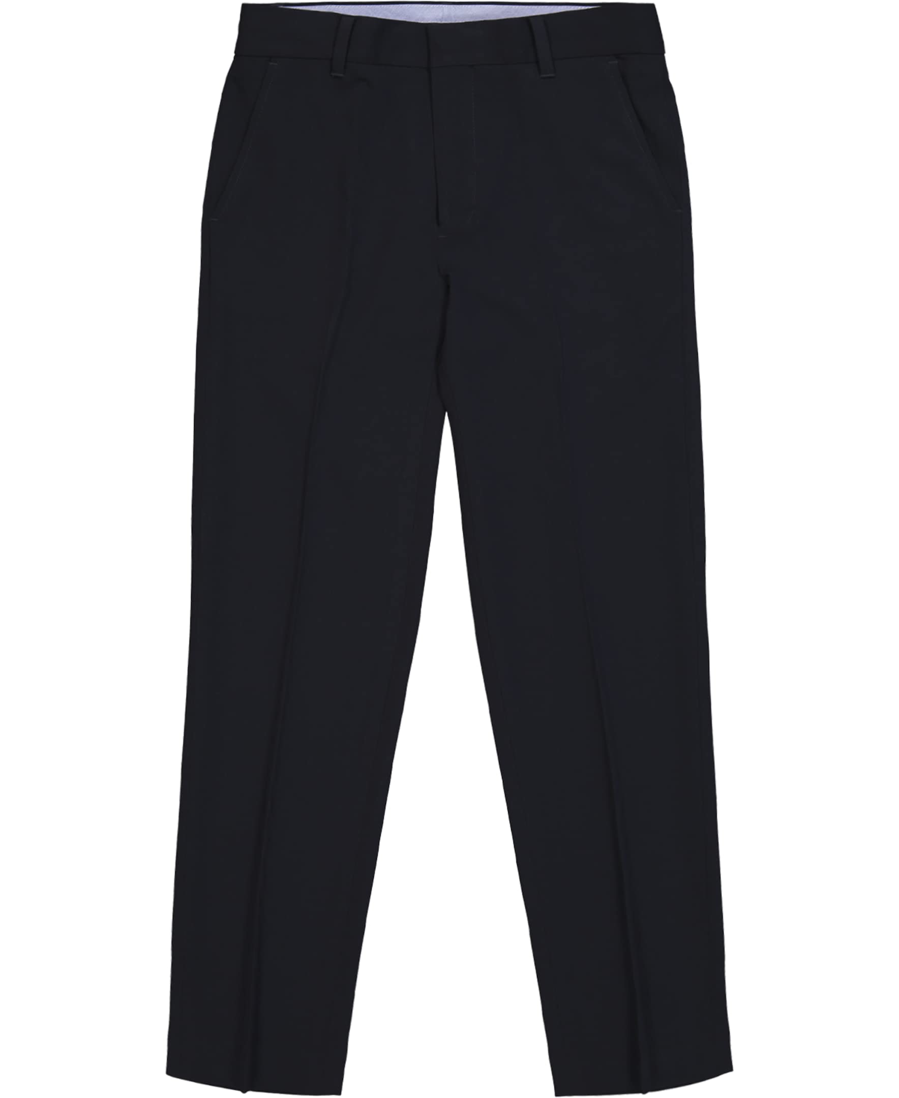 Pantalones Tommy Hilfiger Para Niños Con La Parte Delantera Plana, Talla 14, Azul Marino - Venta Internacional.