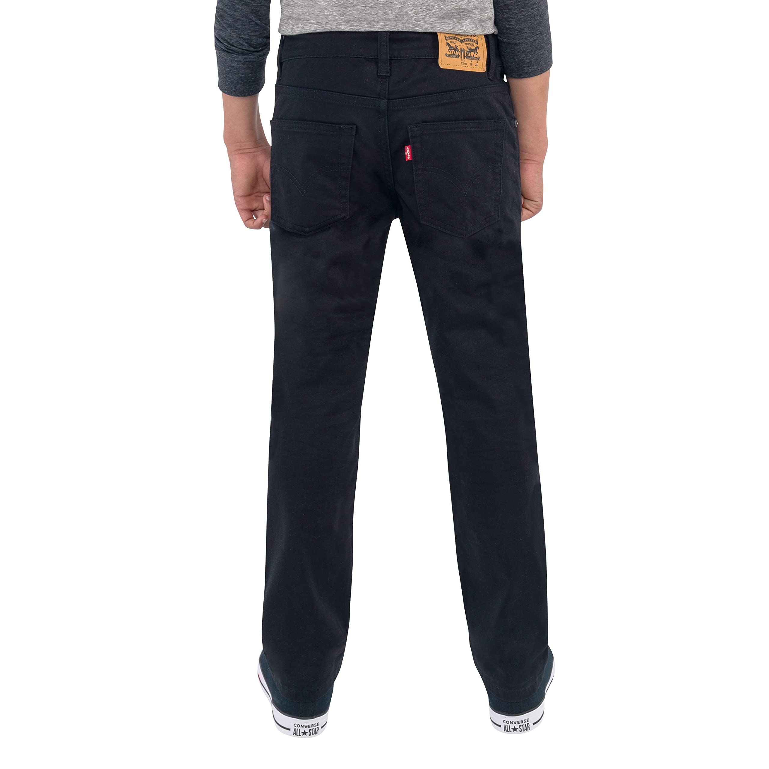 Foto 4 pulgar | Pantalones Levi's 511 Slim Fit Uniform Para Niños, Color Negro, Talla 12 - Venta Internacional.