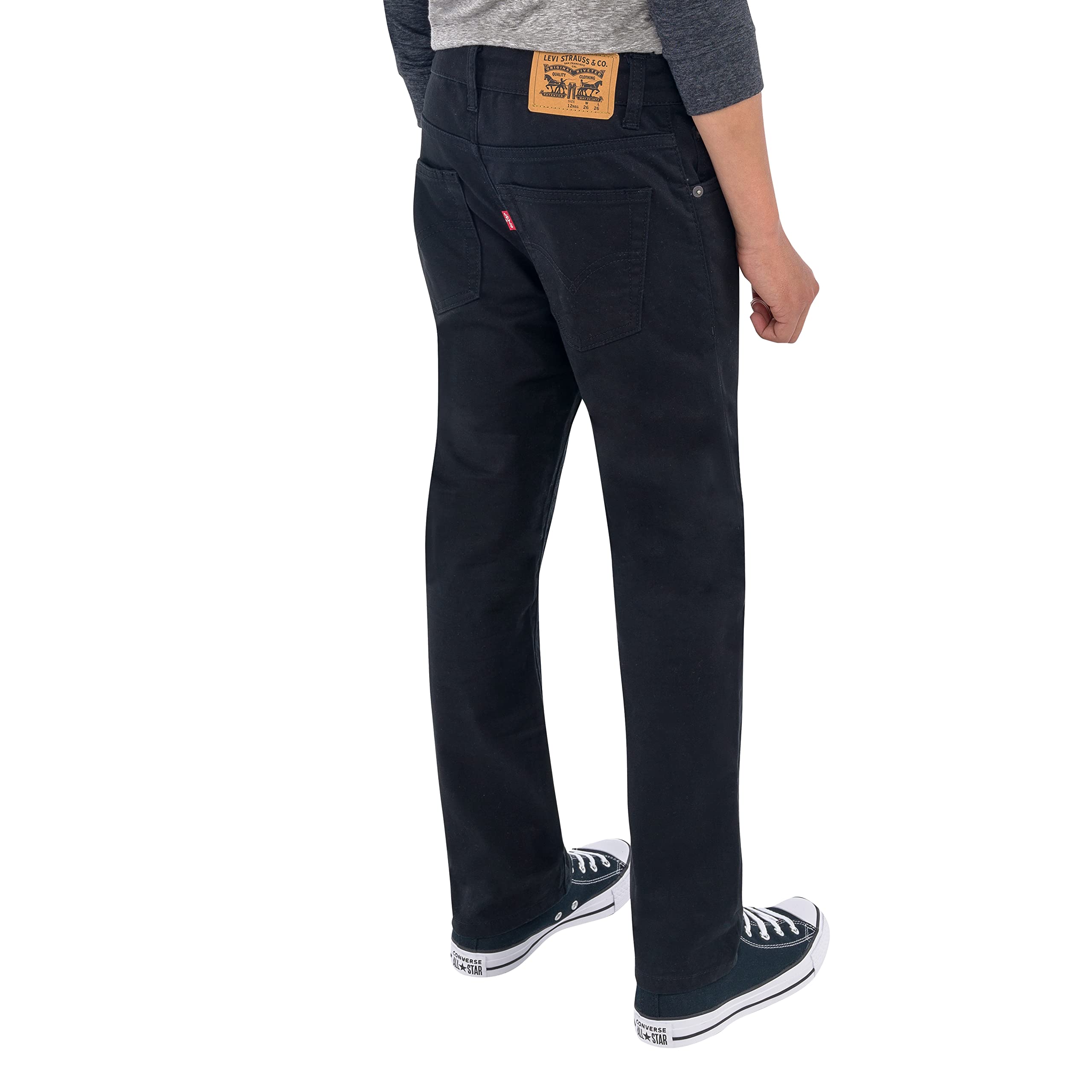 Foto 5 pulgar | Pantalones Levi's 511 Slim Fit Uniform Para Niños, Color Negro, Talla 12 - Venta Internacional.
