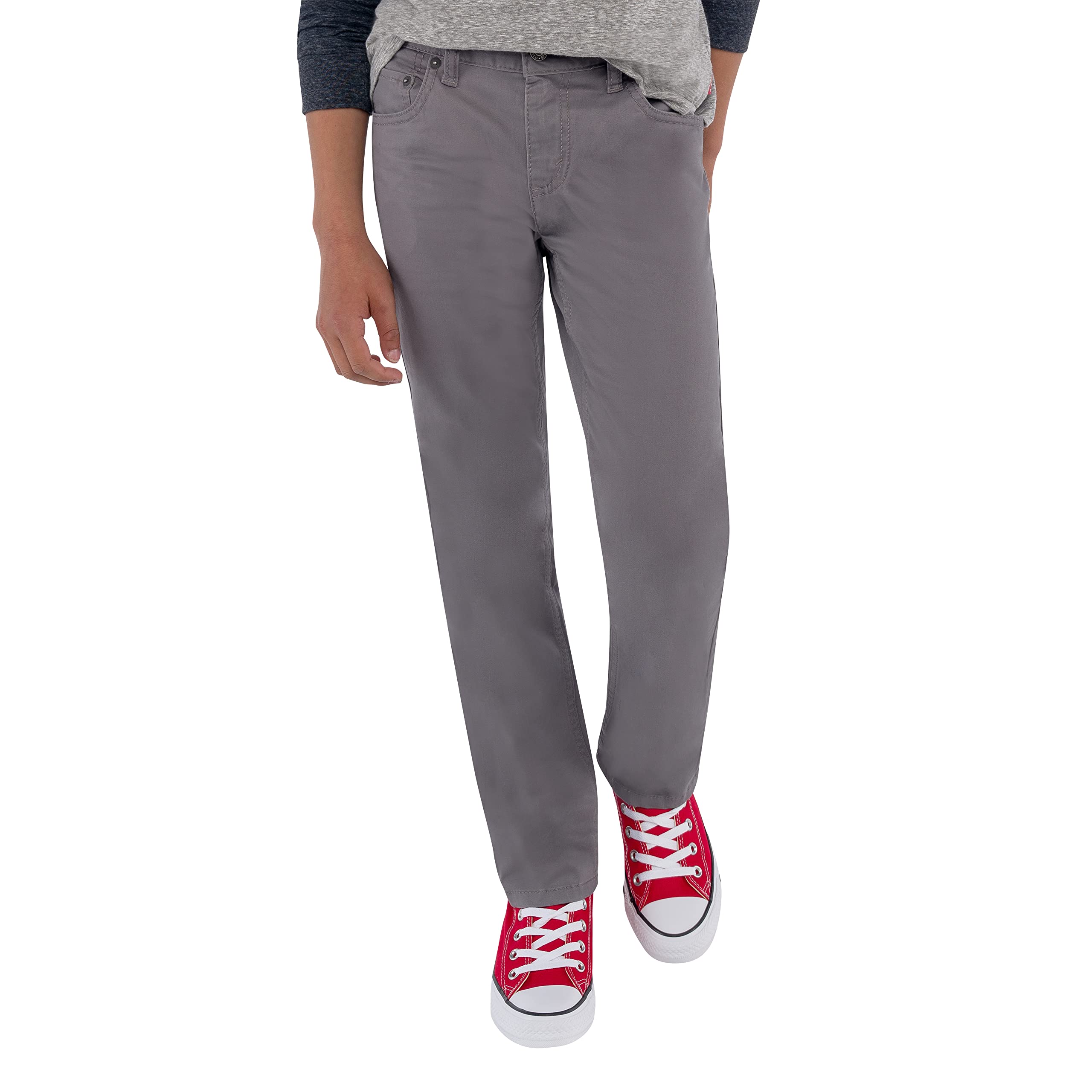 Pantalones Levi's 511 Slim Fit Uniform Para Niños Dark Gull Grey 10 - Venta Internacional.