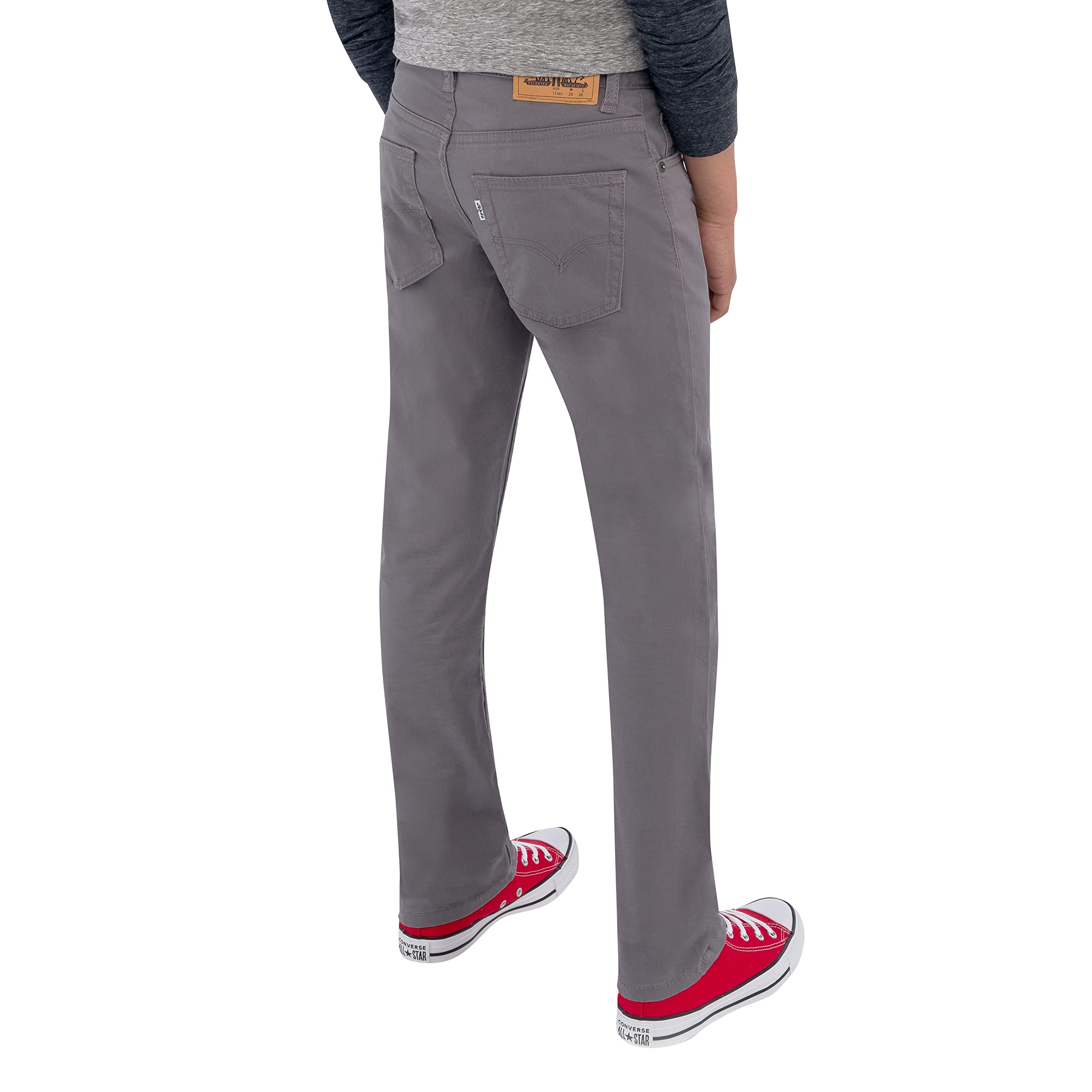 Foto 4 | Pantalones Levi's 511 Slim Fit Uniform Para Niños Dark Gull Grey 10 - Venta Internacional.