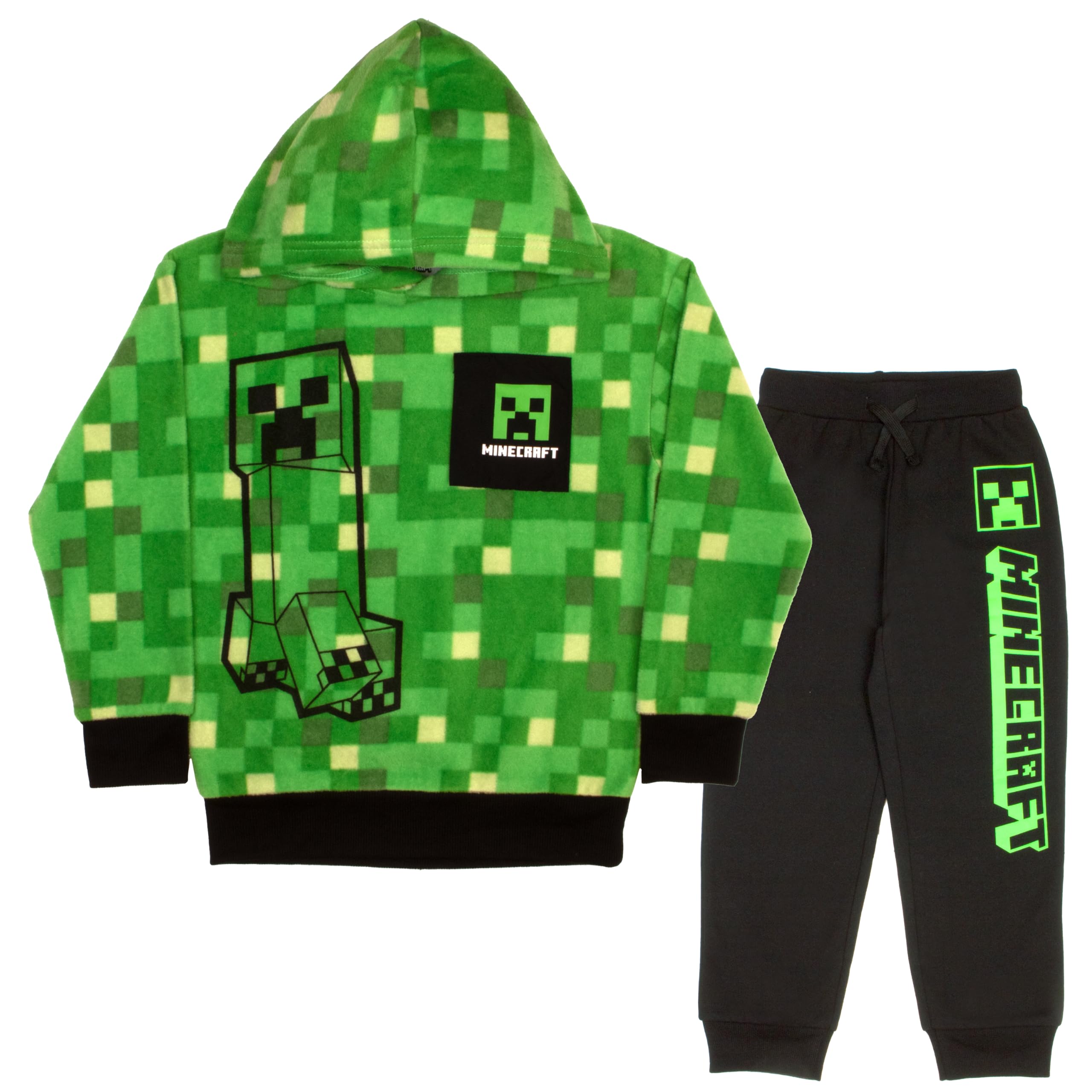 Foto 2 pulgar | Set De Ropa Minecraft Creeper Graphic De 2 Piezas Para Niños - Venta Internacional.
