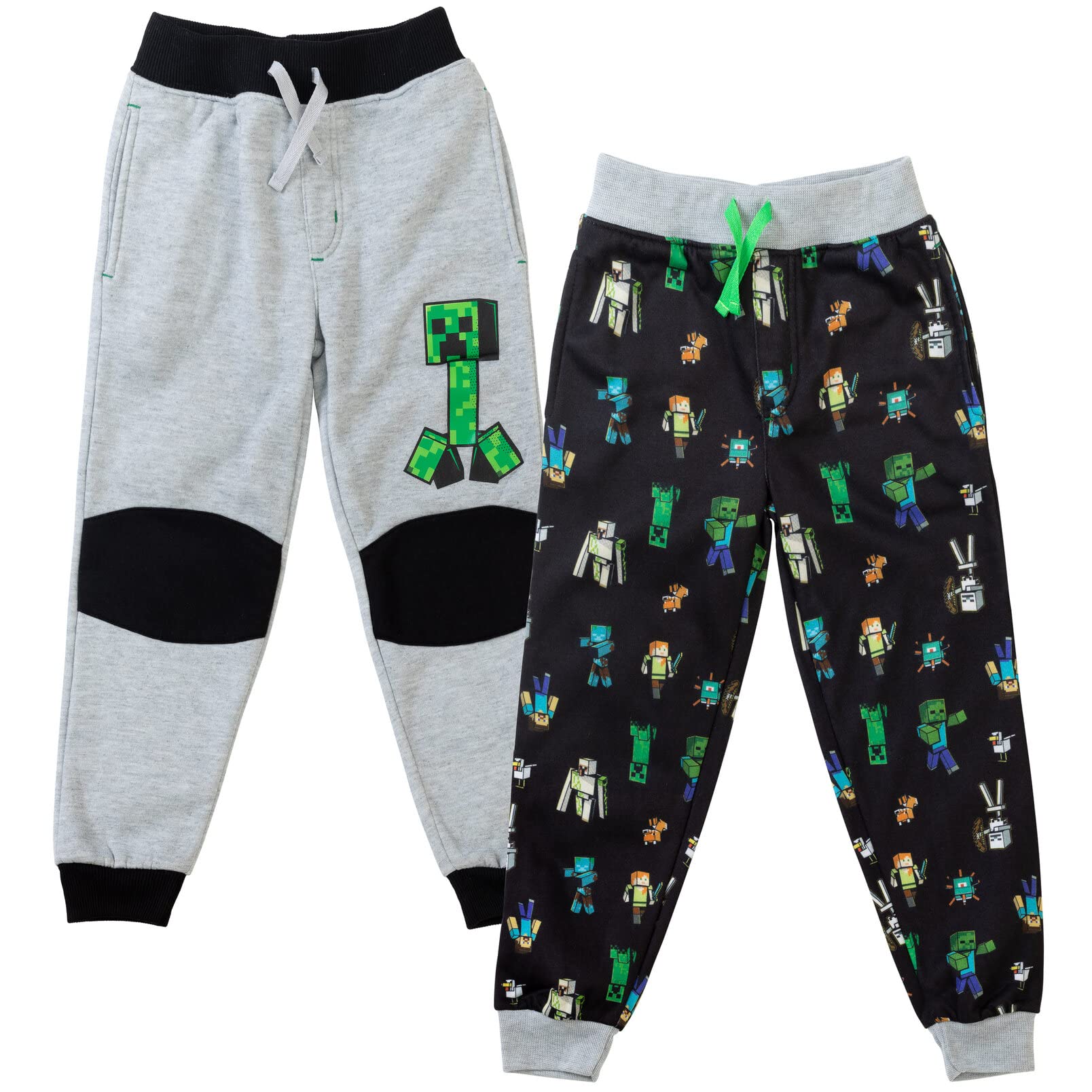Foto 2 pulgar | Pantalones Minecraft Creeper Zombie Steve Para Niños Pequeños De 7 A 8 Años - Venta Internacional.