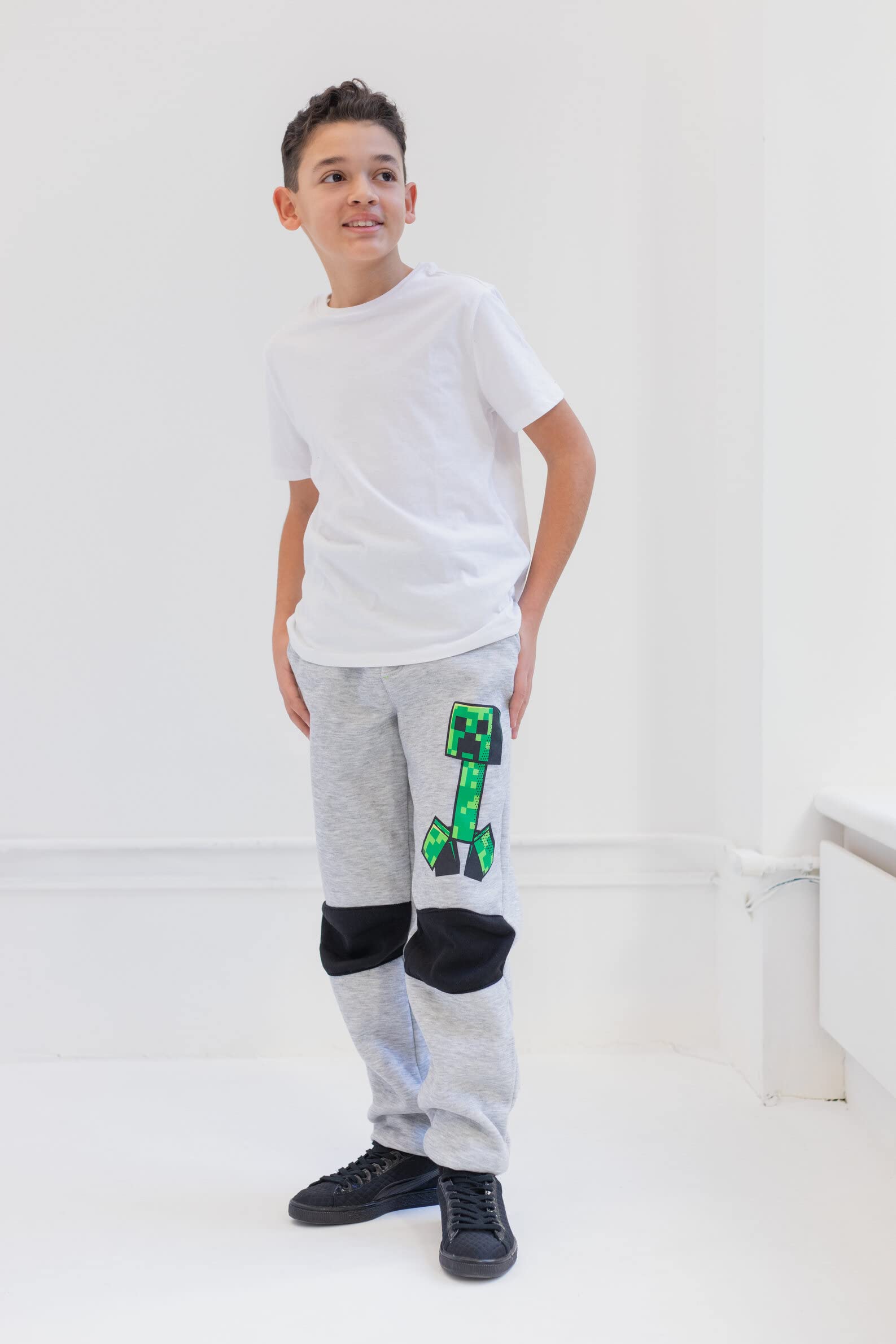 Foto 3 pulgar | Pantalones Minecraft Creeper Zombie Steve Para Niños Pequeños De 7 A 8 Años - Venta Internacional.