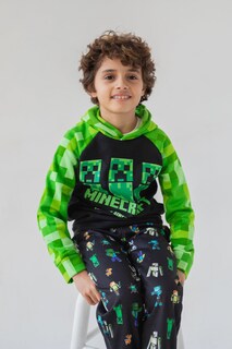 Foto 3 | Pantalones Minecraft Creeper Zombie Steve Para Niños Pequeños De 7 A 8 Años - Venta Internacional.