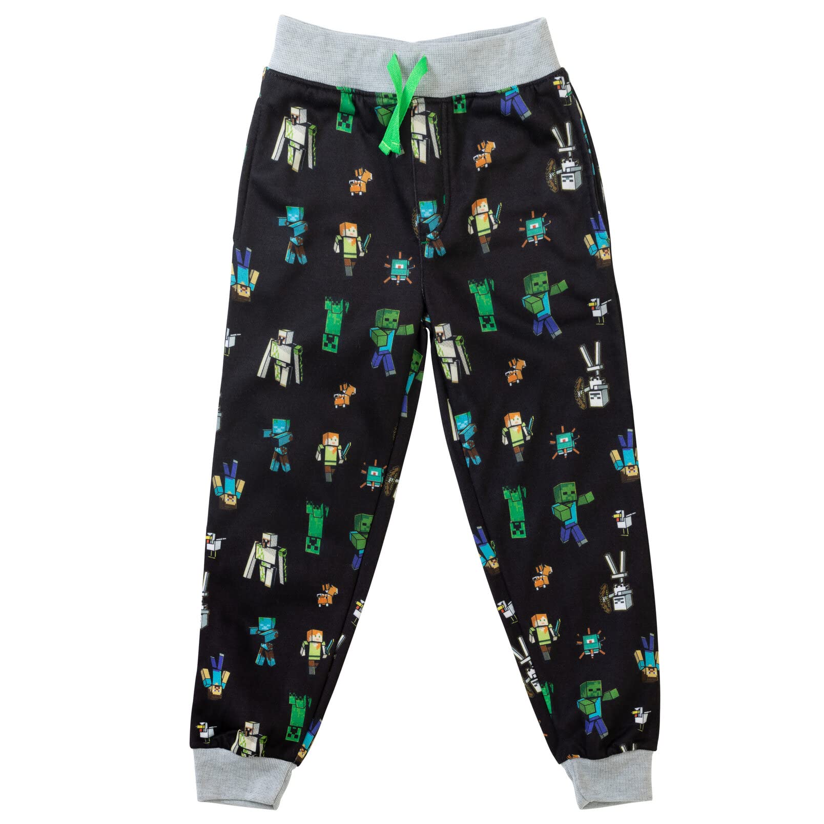 Foto 8 pulgar | Pantalones Minecraft Creeper Zombie Steve Para Niños Pequeños De 7 A 8 Años - Venta Internacional.