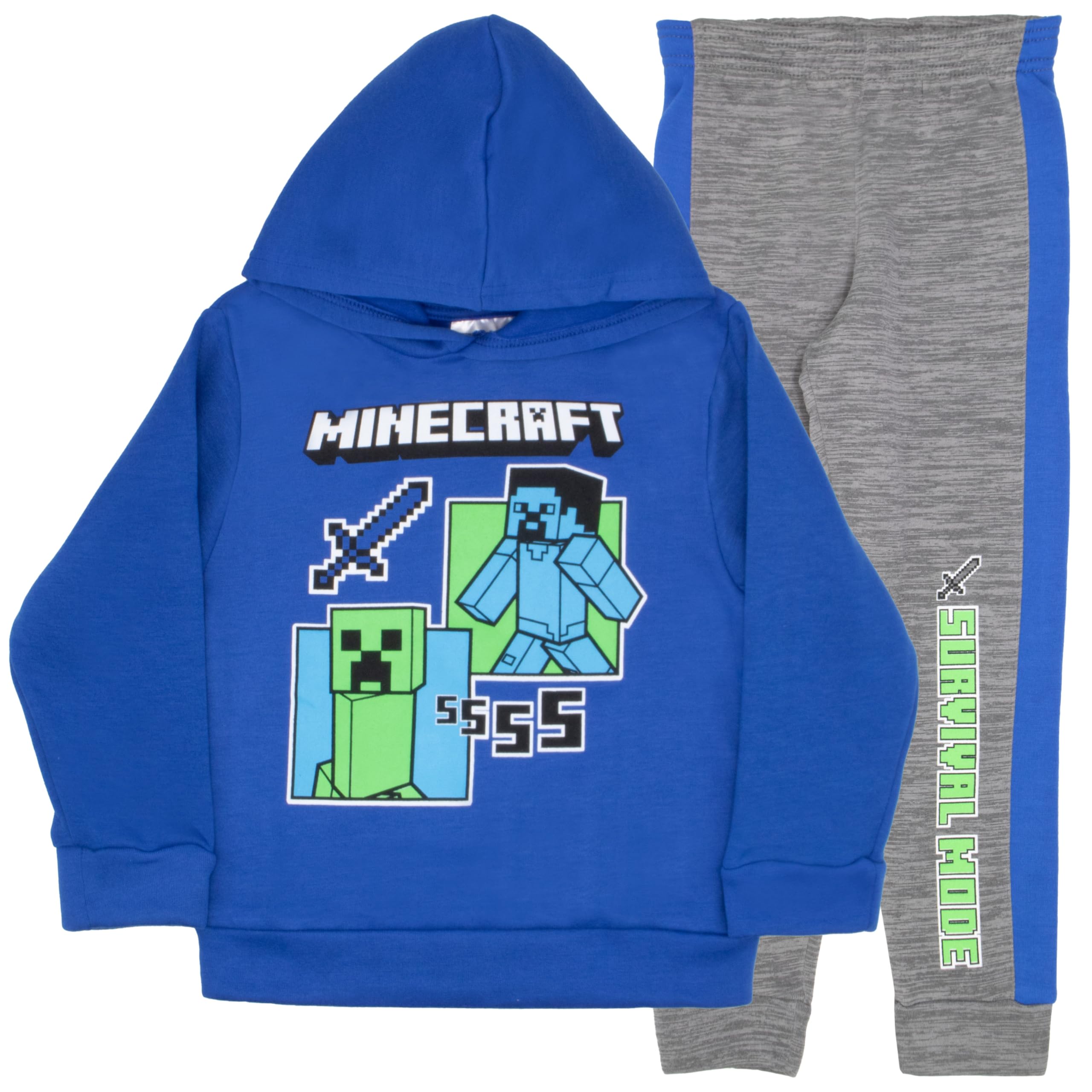 Conjunto De Ropa Minecraft Para Niños, Pantalones De Forro Polar Y Sudadera Con Capucha, Talla 4 - Venta Internacional.
