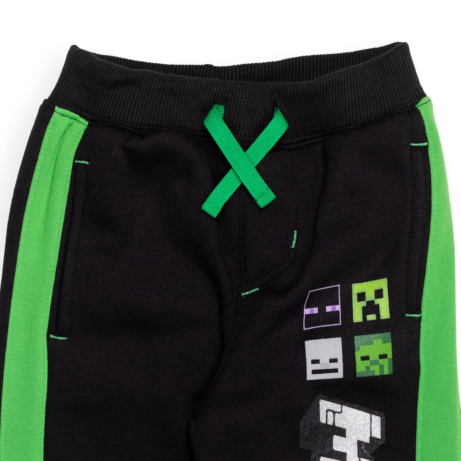 Foto 7 pulgar | Pantalones Minecraft Mobs De Forro Polar Para Niños Pequeños, Paquete De 2, 5 Años - Venta Internacional.