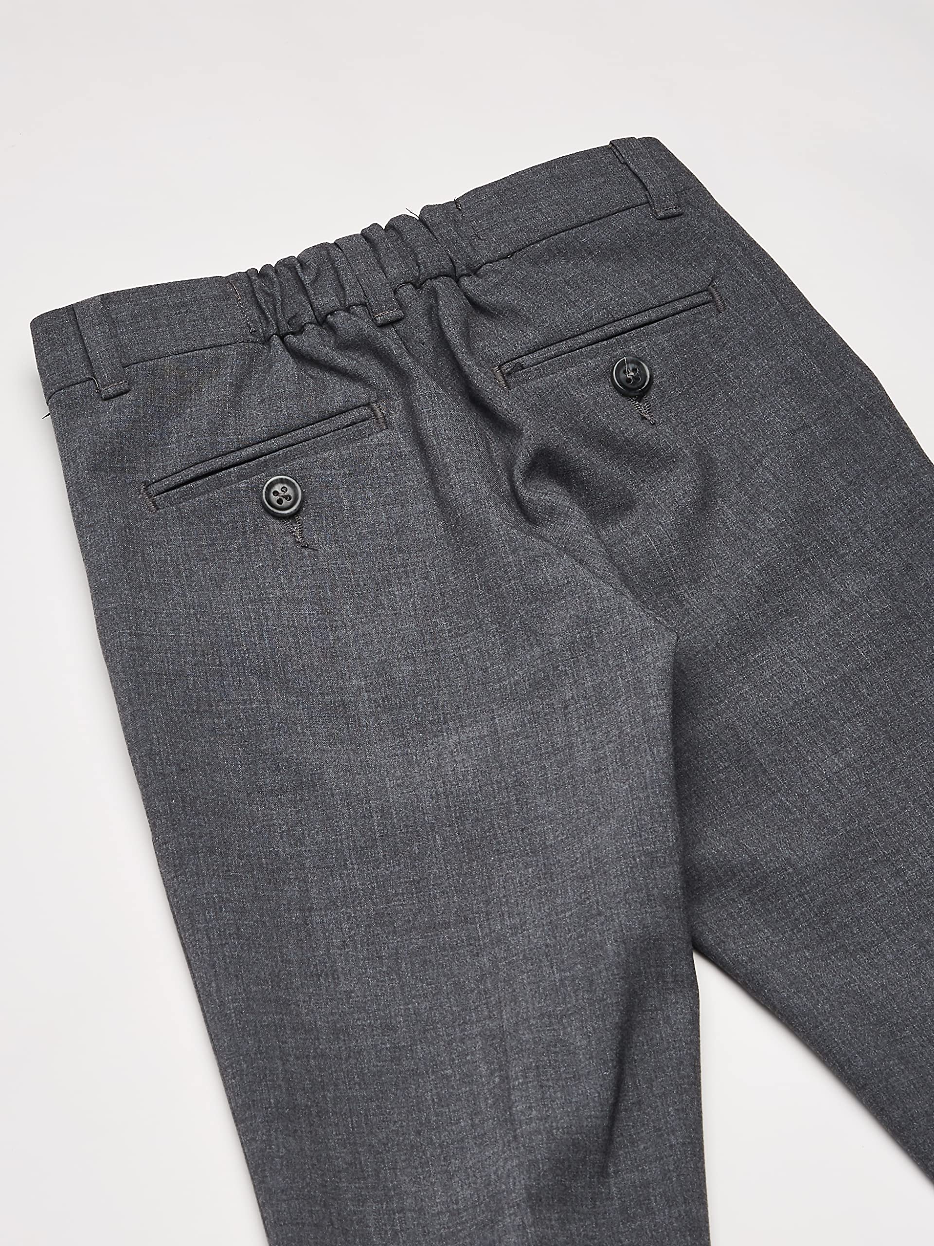 Foto 5 pulgar | Pantalones Calvin Klein Para Niños, Parte Delantera Plana, Bielásticos, Color Gris, Talla 16 - Venta Internacional.