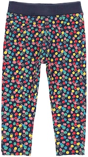 Foto 1 | Pantalón Felpa Elástica Lunares Colores Niña Boboli