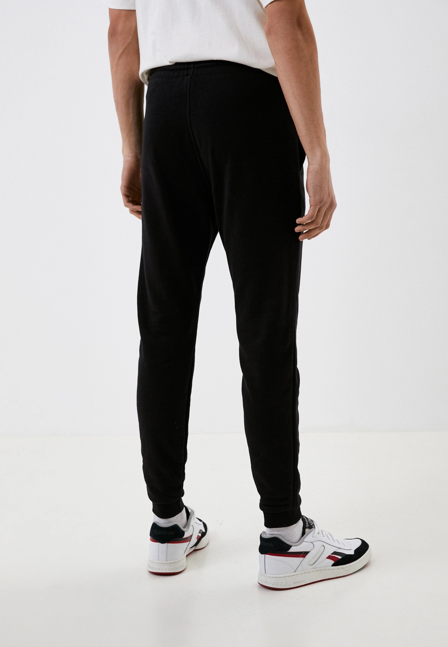 Foto 4 pulgar | Pants para Hombre Reebok French Terry  Deportivo Negro
