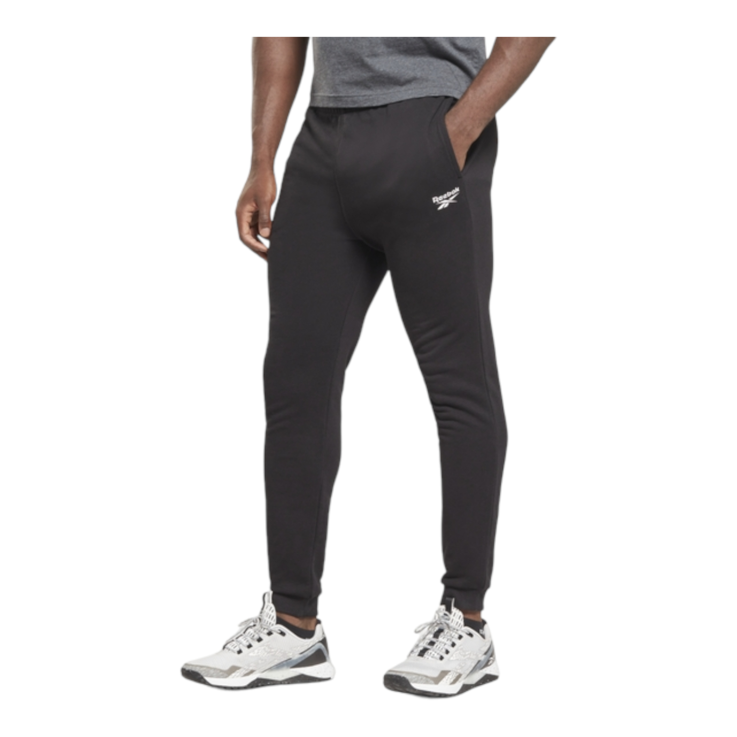 Foto 6 pulgar | Pants para Hombre Reebok French Terry  Deportivo Negro