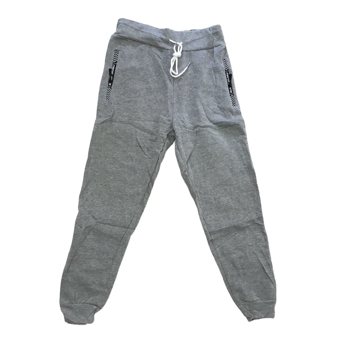 Foto 2 pulgar | Pantalón Pants Deportivo Casual con Líneas Gris Claro Unisex