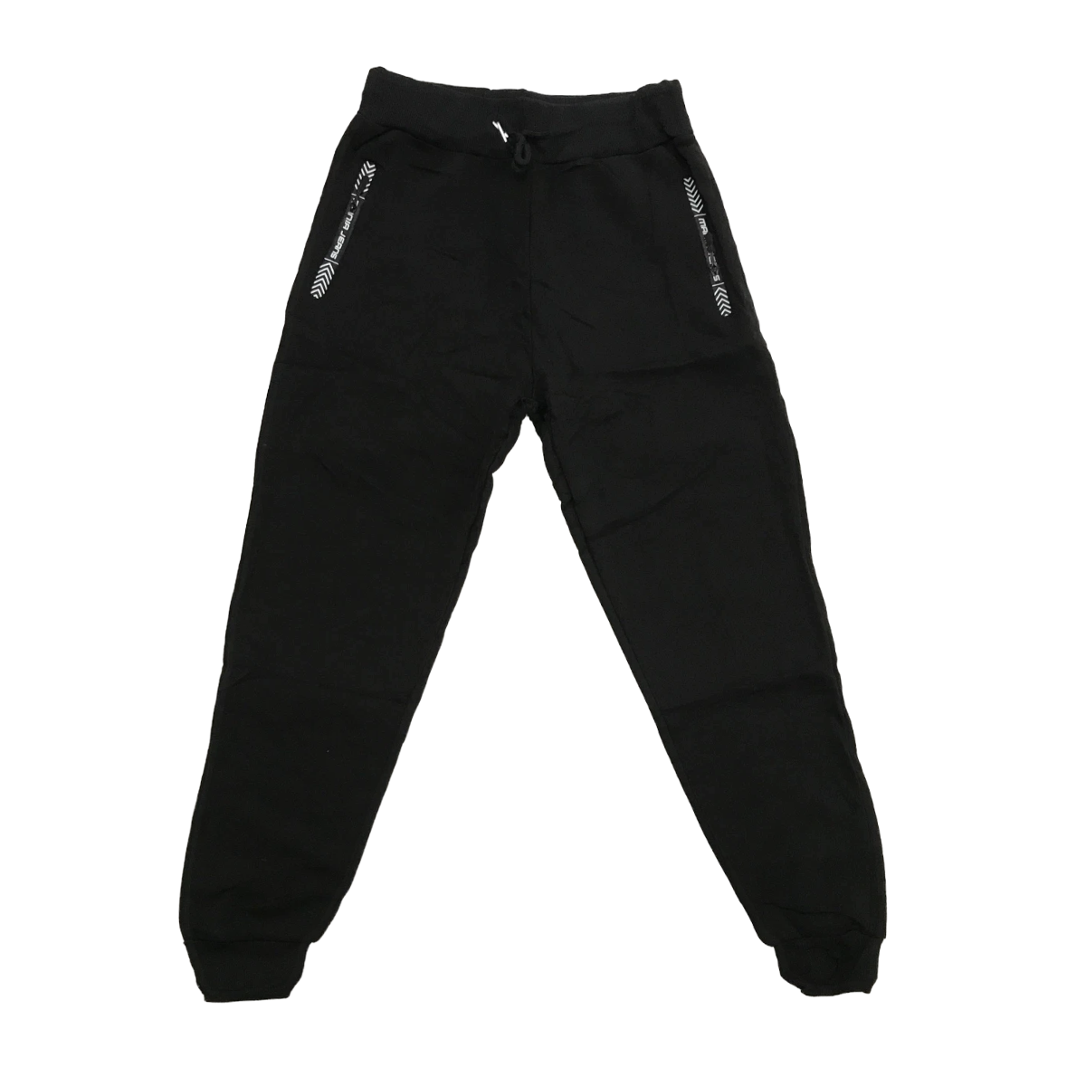 Pantalón Pants Deportivo Casual con Líneas Negro Unisex