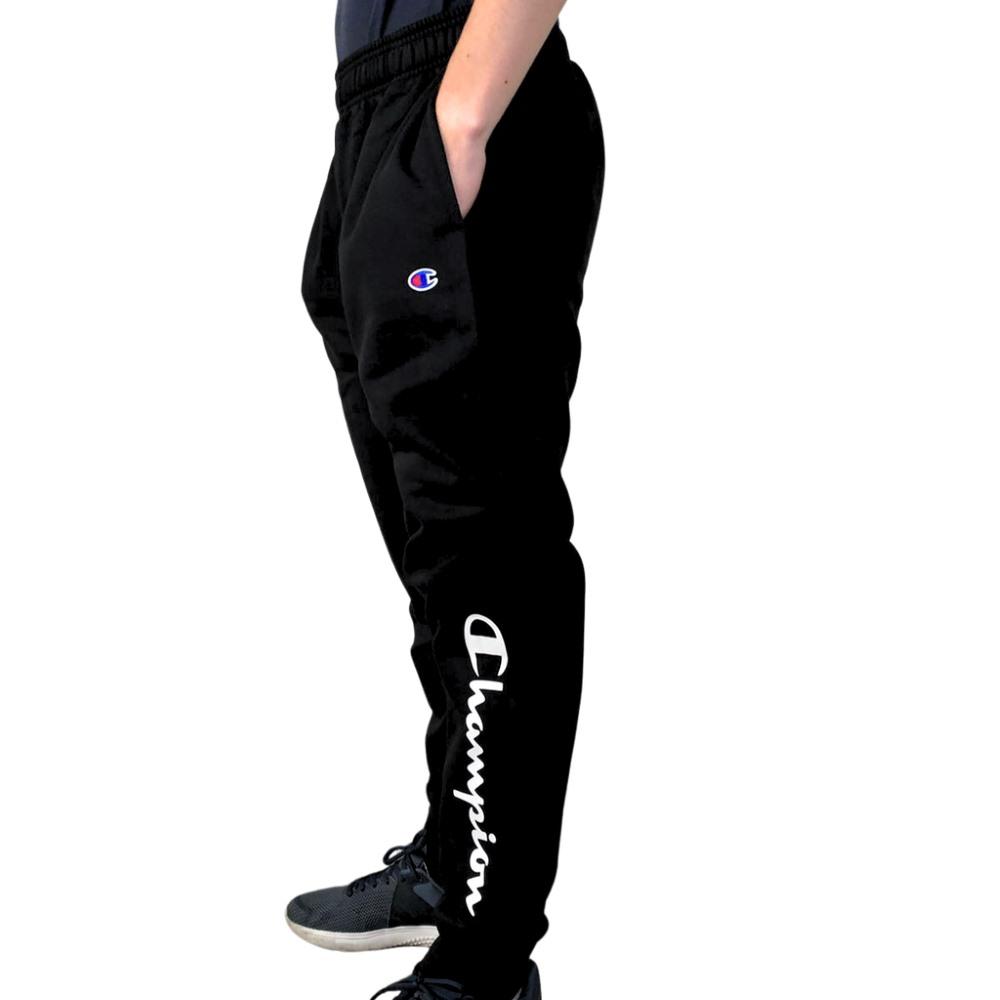 Foto 4 pulgar | Pantalón Champion Powerblend Logo Episs23d13m19 Negro para Hombre