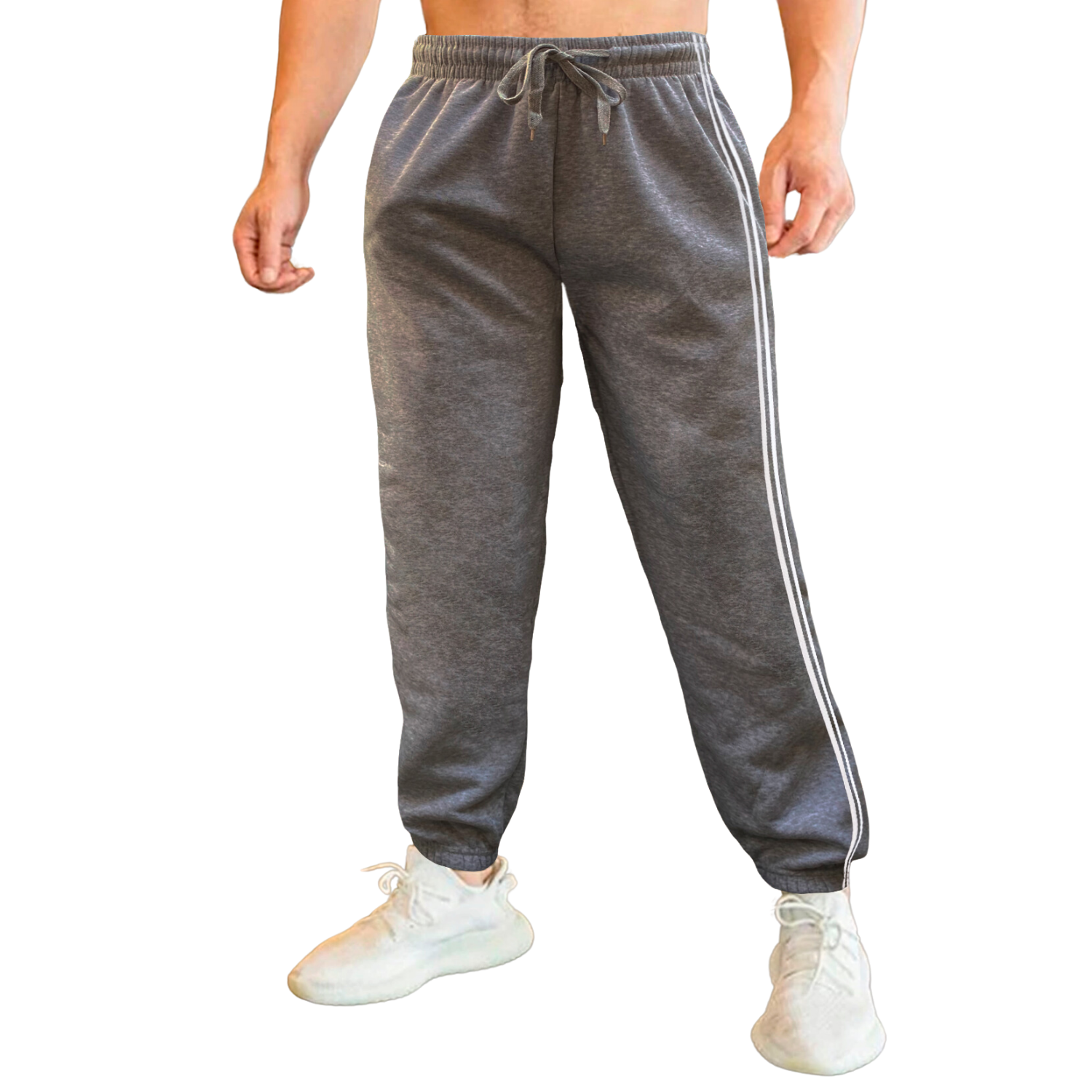 Foto 1 | Jogger Pants Cargo De Hombre Pant-044 Gris Oscuro Con Bolsas
