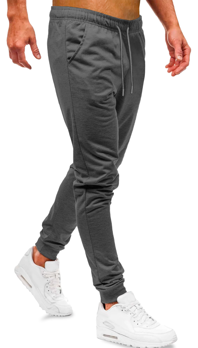 Foto 3 pulgar | Pants Jogger Deportivos Shendy Vendy Slim Fit Super Calidad Elástico Gris Oxford