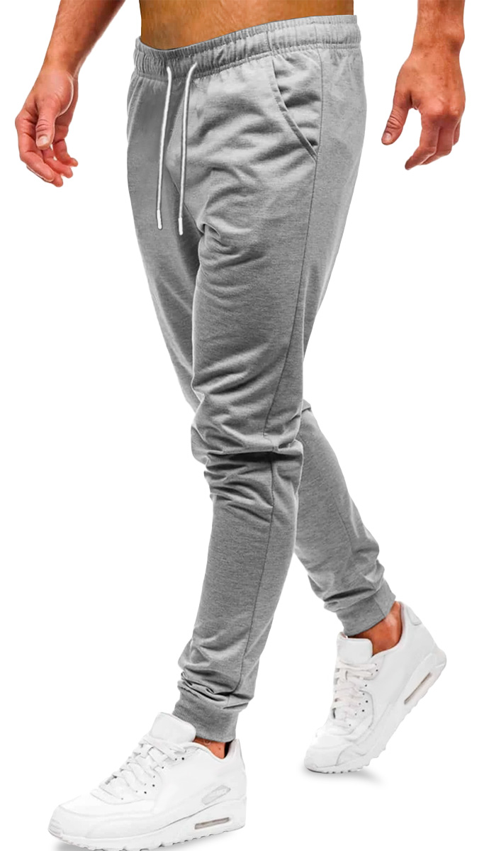 Foto 2 pulgar | Pants Jogger Deportivo Shendy Vendy Slim Fit Super Calidad Elástico Gris Jaspeado