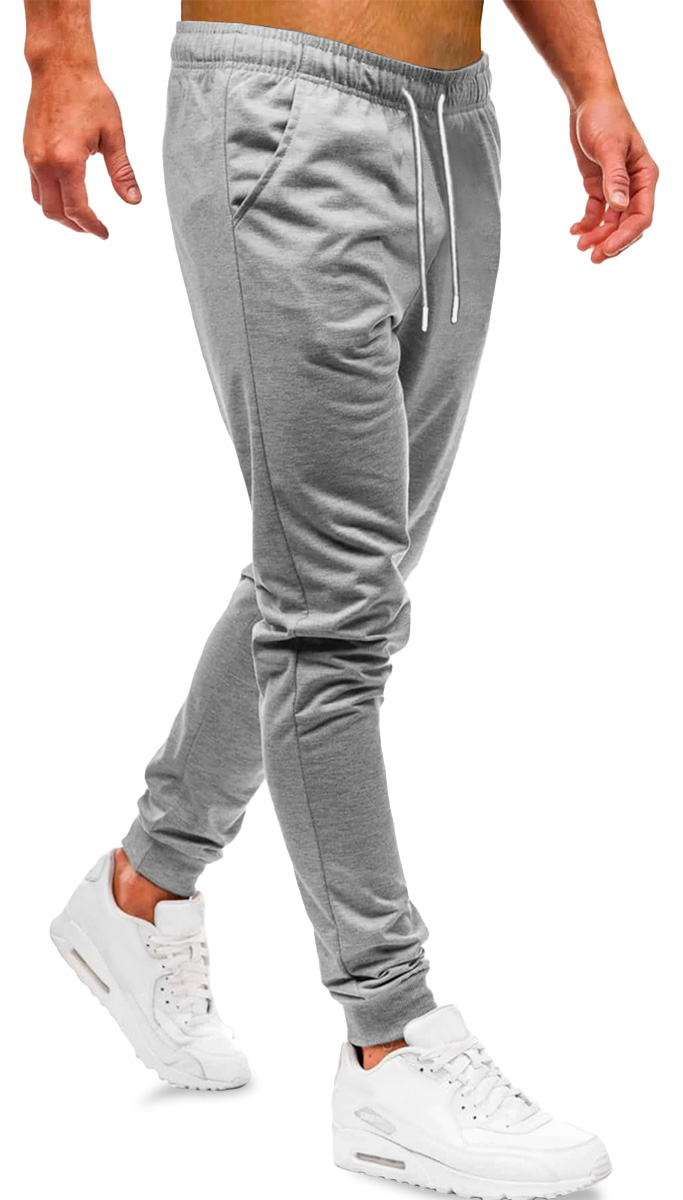 Foto 3 pulgar | Pants Jogger Deportivo Shendy Vendy Slim Fit Super Calidad Elástico Gris Jaspeado