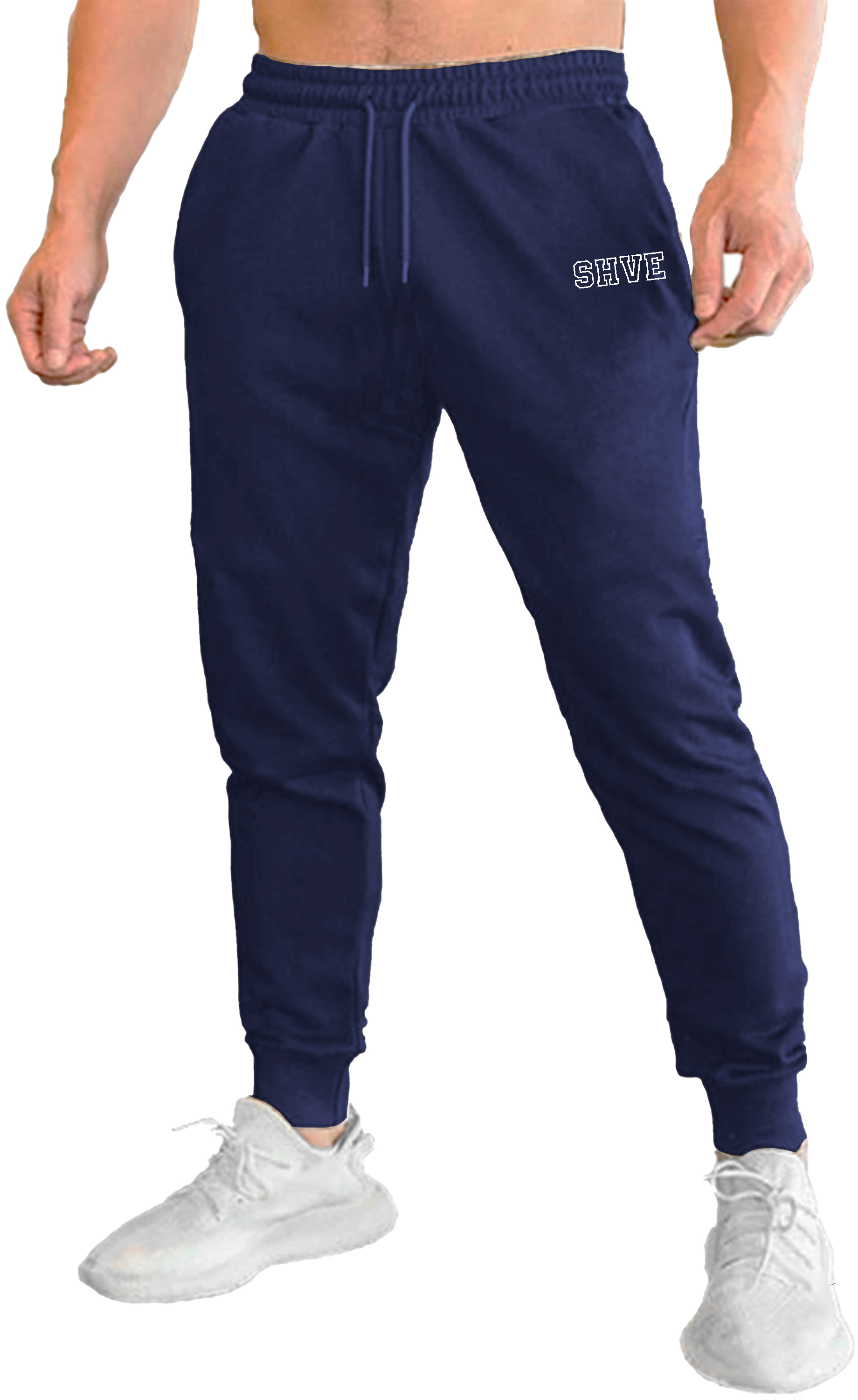 Foto 3 pulgar | Pants Jogger Deportivo Shendy Vendy Logo Shve Azul Marino