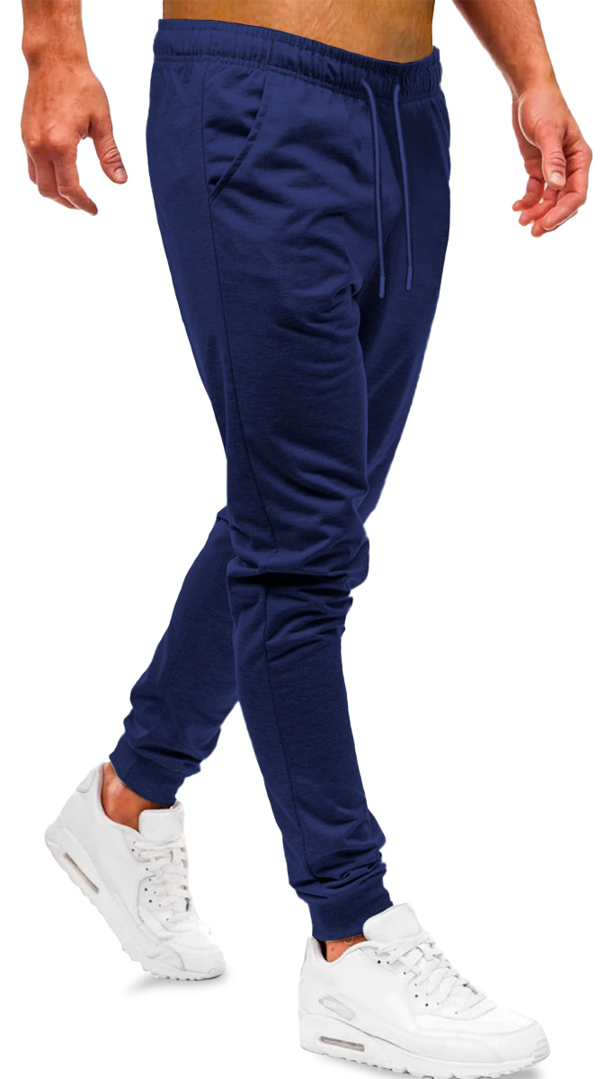 Foto 3 pulgar | Pants Jogger Deportivo Shendy Vendy Slim Fit Super Calidad Elástico Azul Marino