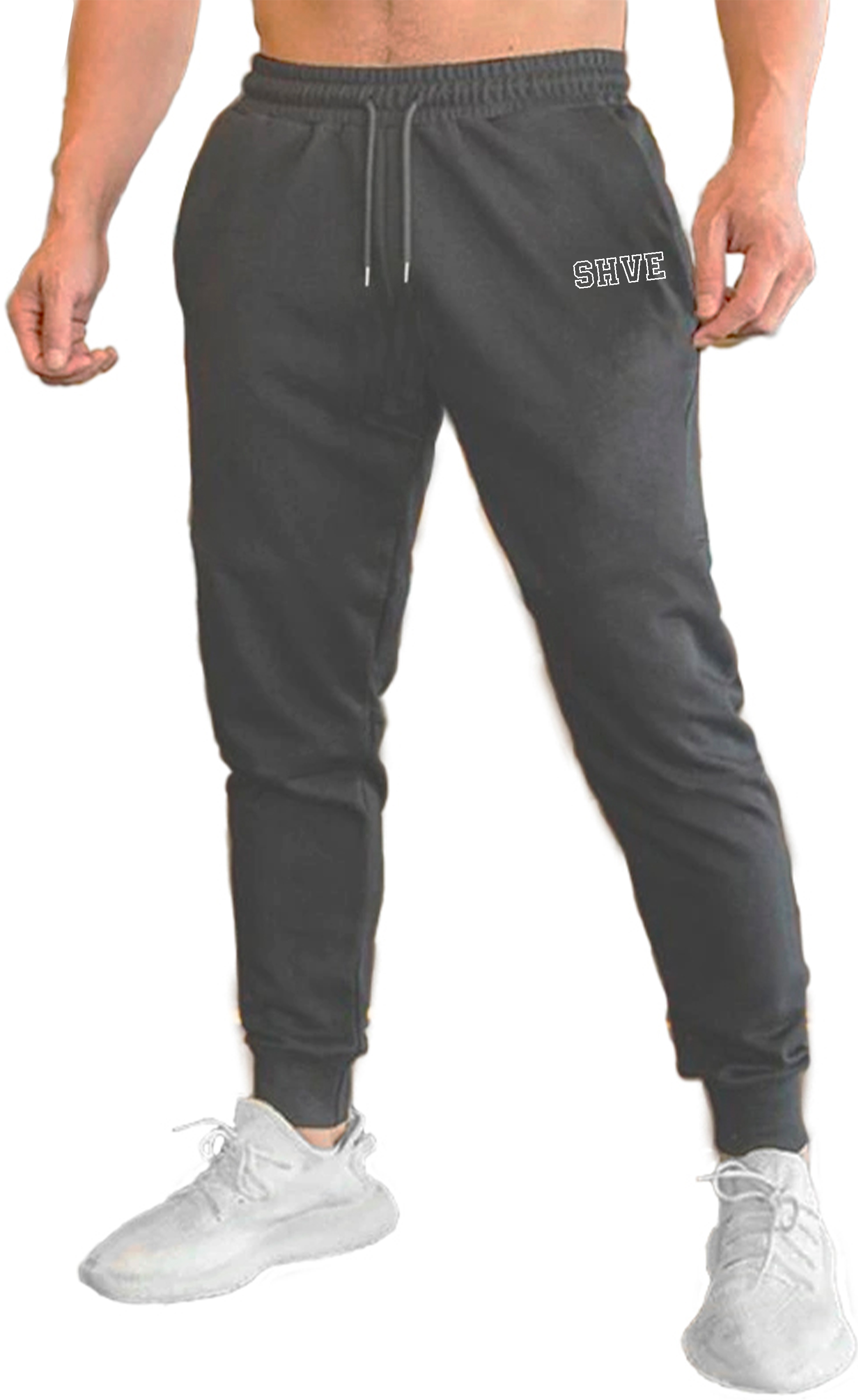 Foto 2 pulgar | Pants Jogger Deportivo Shendy Vendy Logo Shve Gris Oxford