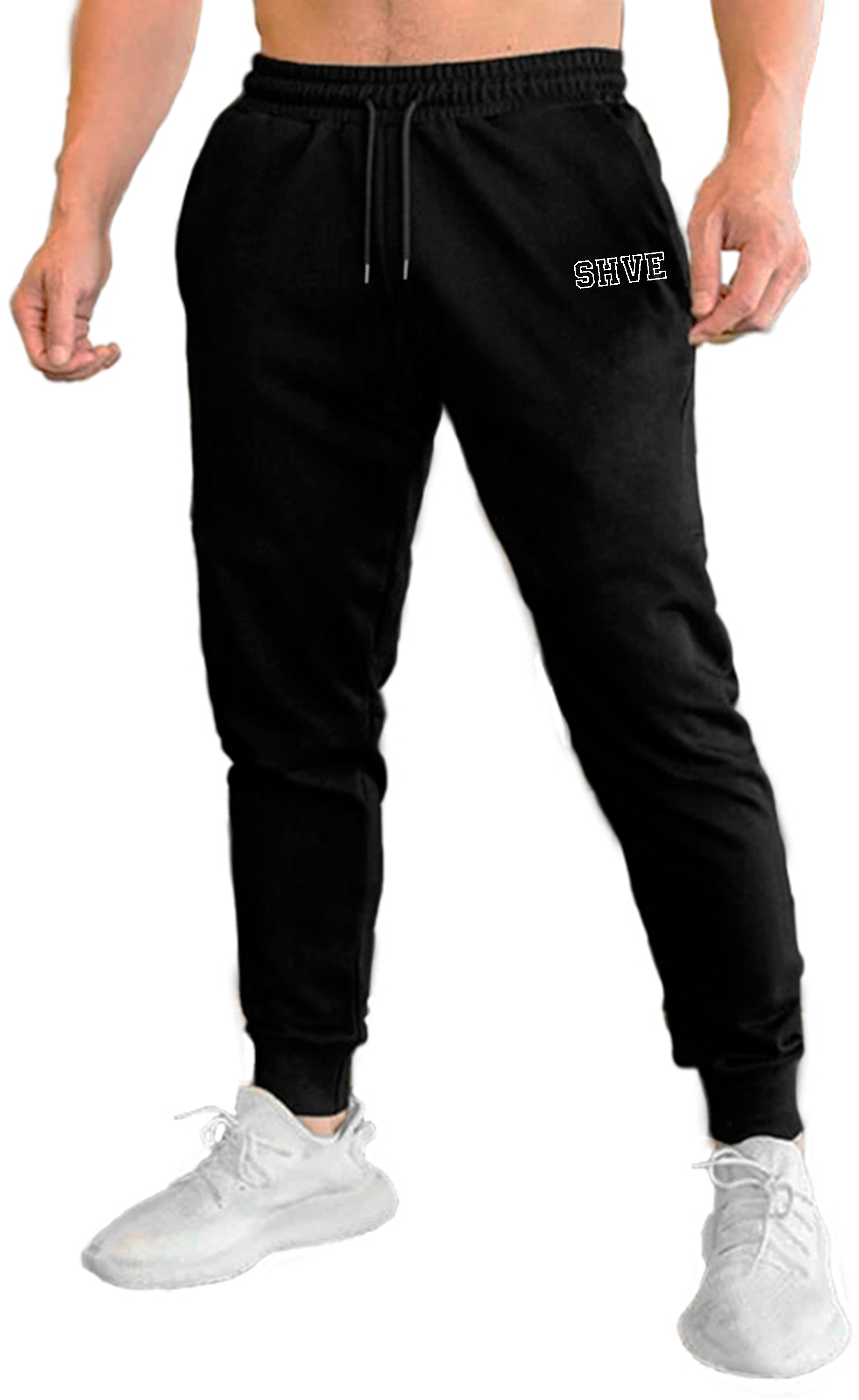 Foto 3 pulgar | Pants Jogger Deportivos Shendy Vendy Logo Shve Negros