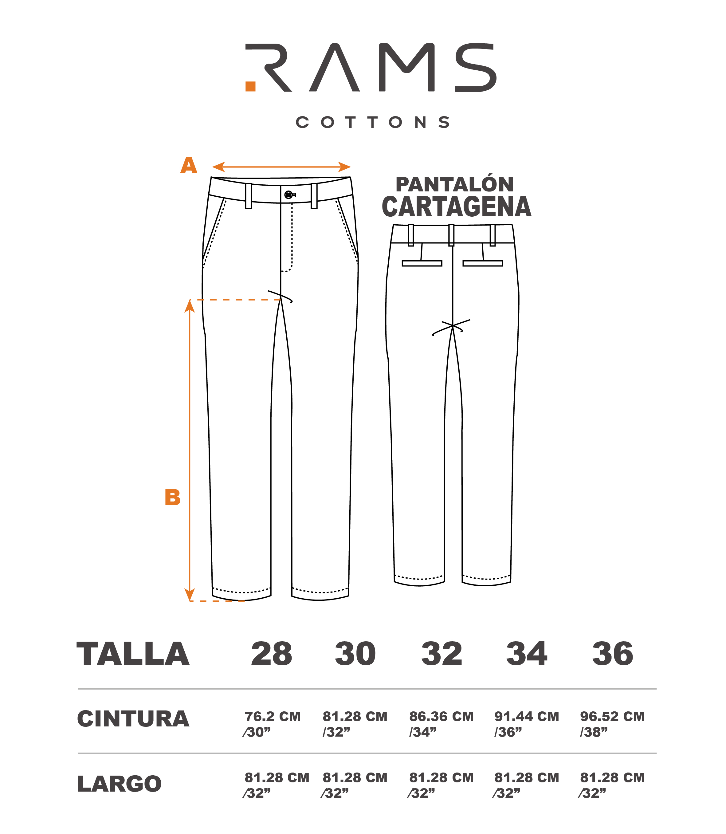 Foto 9 pulgar | Pantalón Rams Cottons Azul para Hombre