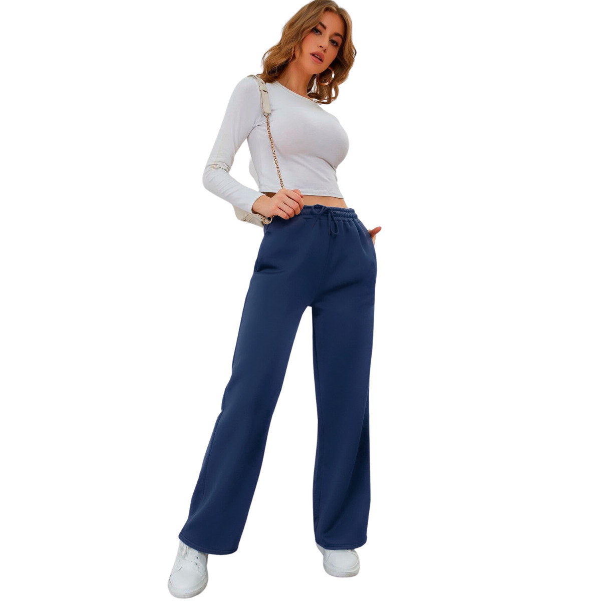 Pants Ancho De Mujer Pant-040 Color Casual