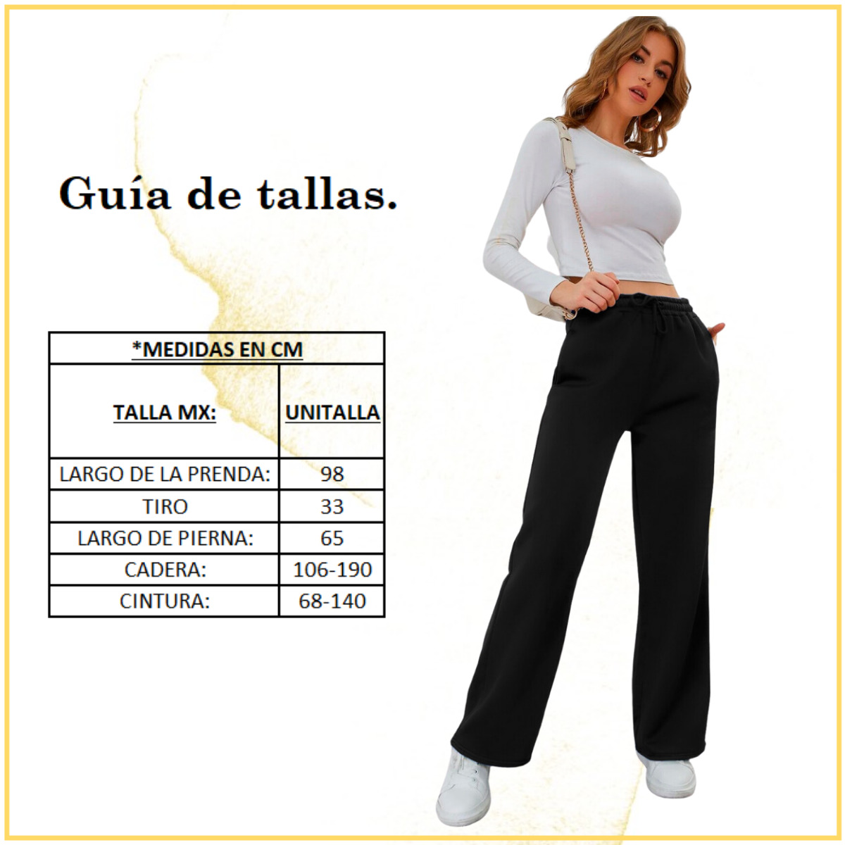 Foto 7 pulgar | Pants Ancho De Mujer Pant-040 Color Casual