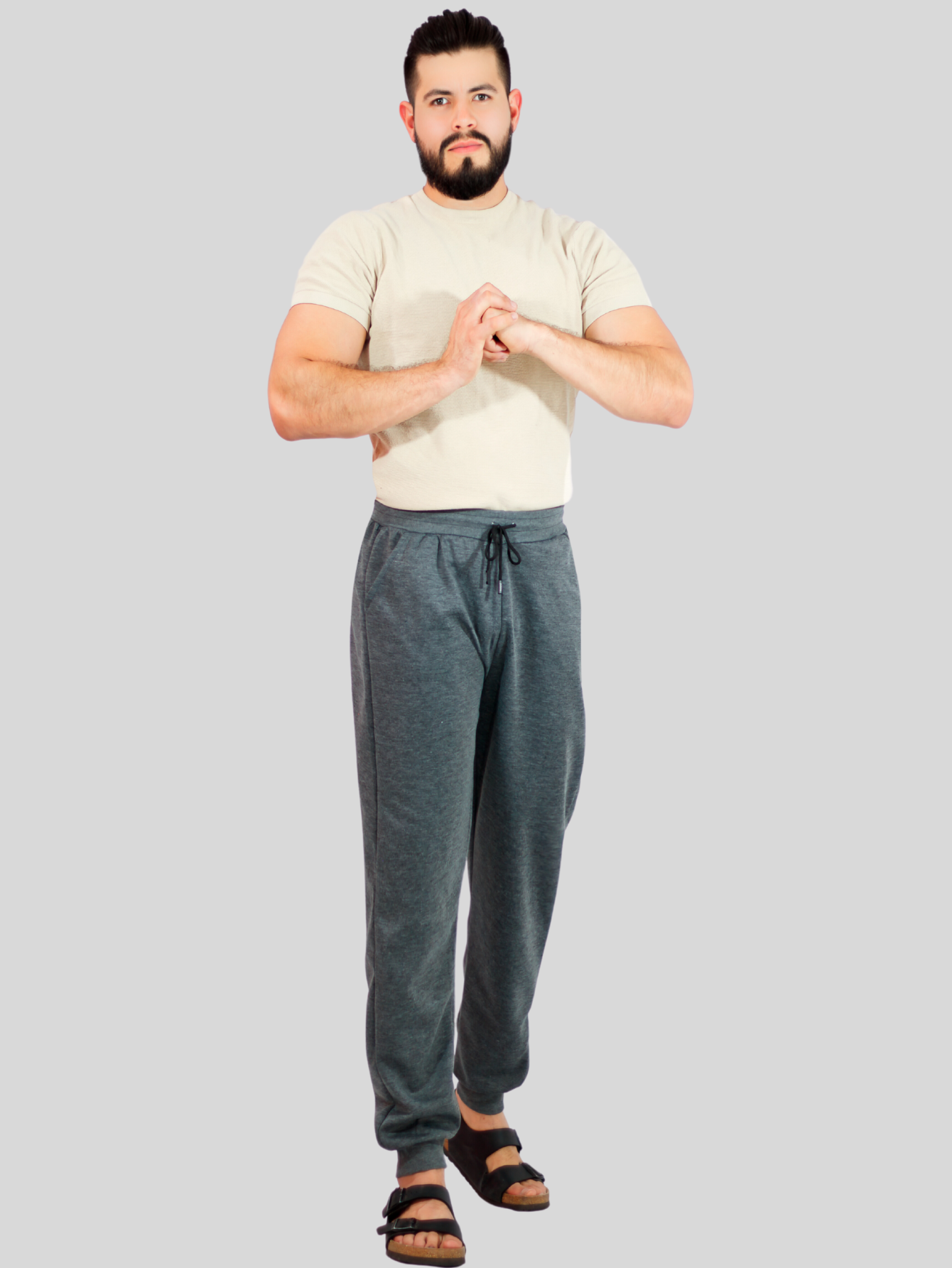 Foto 6 pulgar | Jogger Pants Gris Oscuro Pants Caball Casuales para Hombre