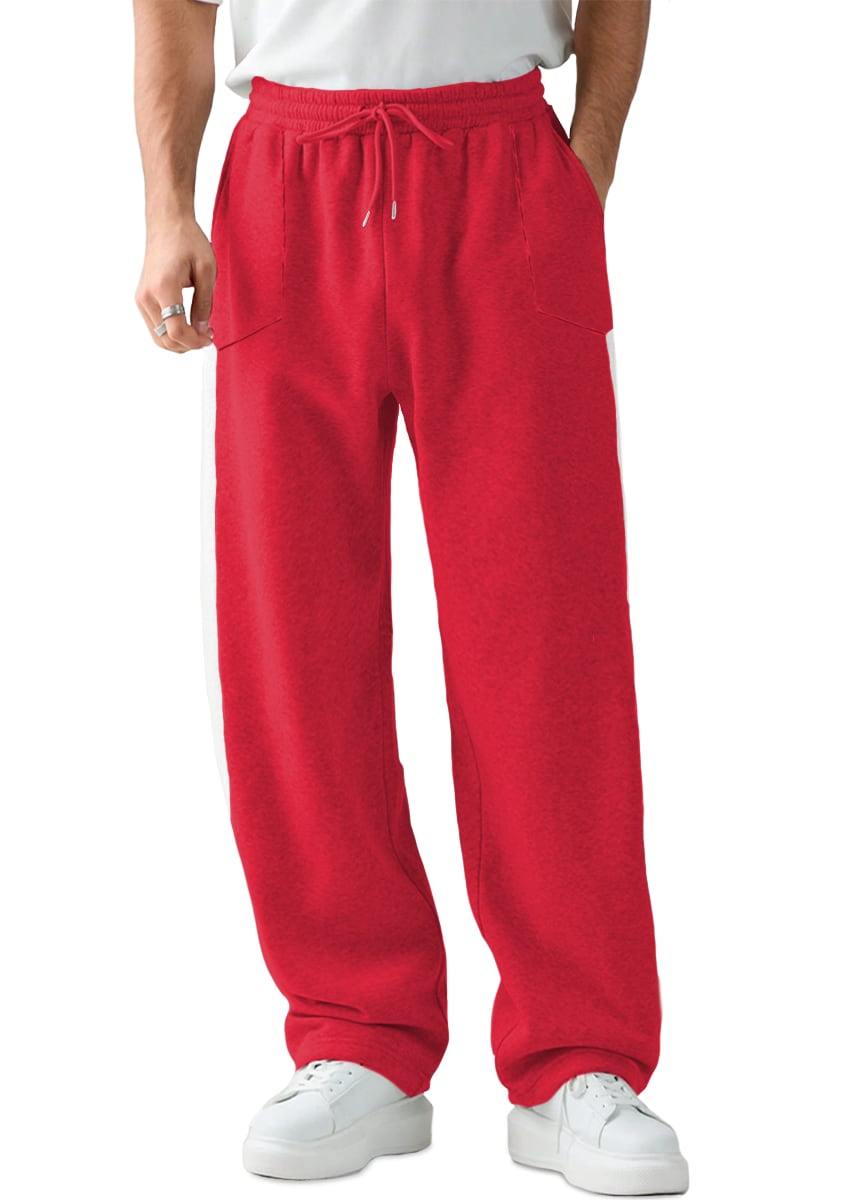 Pantalón Jogger Deportivo Casual Slim Fit Elástico Rojo para Hombre $699