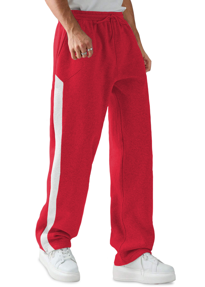 Foto 3 pulgar | Pantalón Jogger Deportivo Casual Slim Fit Elástico Rojo para Hombre