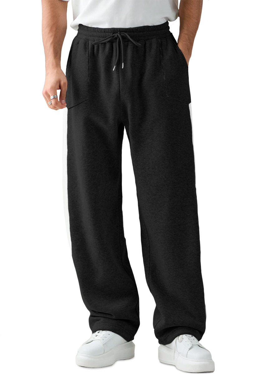 Foto 2 pulgar | Pantalón Jogger Deportivo Casual Slim Fit Elástico Negro para Hombre